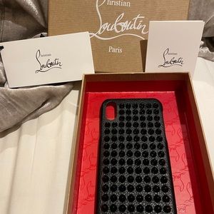 Christian Louboutin rare studded iPhone X case